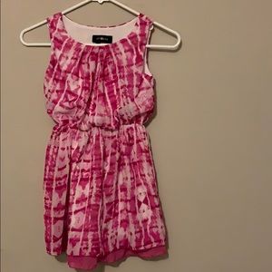 Pink and white festive dress
